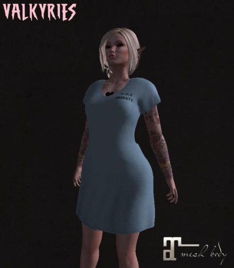 Valkyries Inmate dress D.O.C Blue Maitreya