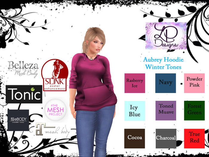 LP Designs - Aubrey Hoodie - Rasberry Ice