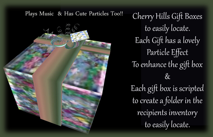 Floral Multi Color Gift Box Scripted 