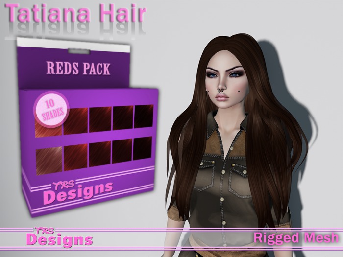 Tatiana Hair With Hud Reds
