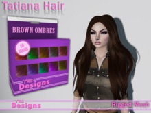 Tatiana Hair With Hud Brown Ombres