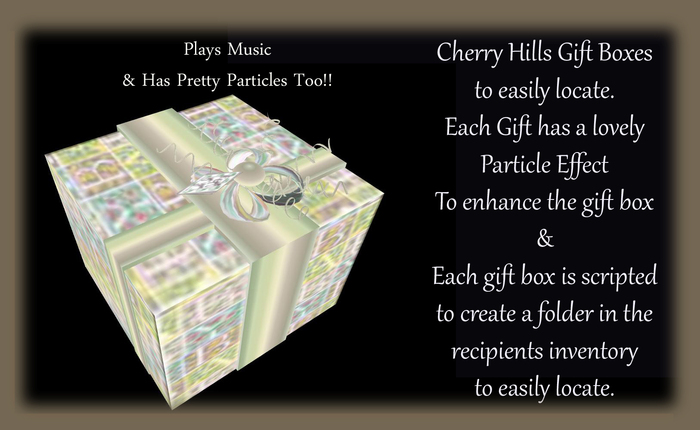 Green Baby Gift Box Scripted Mulberry Bush *CHB*