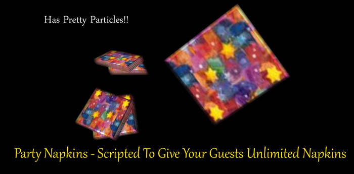 Stars Birthday Napkins  W/Particles *CHB* 