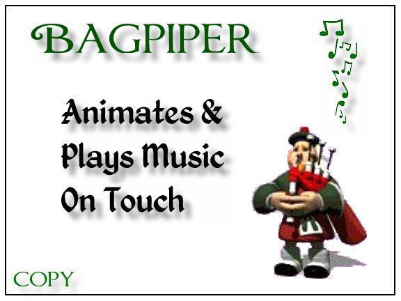 Bagpiper - Animates and Plays Music