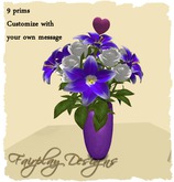 ~FDA~White Roses with Purple Lilies~