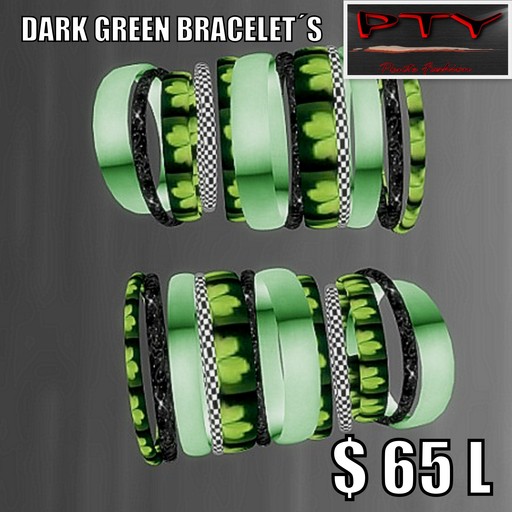 **PTY** Dark Green Bracelet s