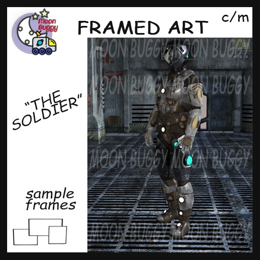 Moon Buggy Framed Science Fiction Fantasy Art The Soldier