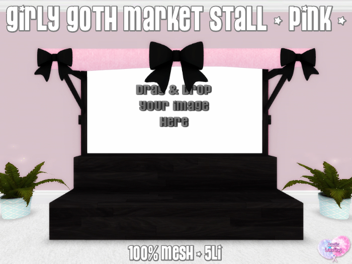{AL} Girly Goth Market Stall ~ Pink (Add To Unpack)