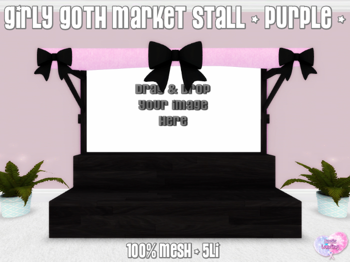 {AL} Girly Goth Market Stall ~ Purple (Add To Unpack)