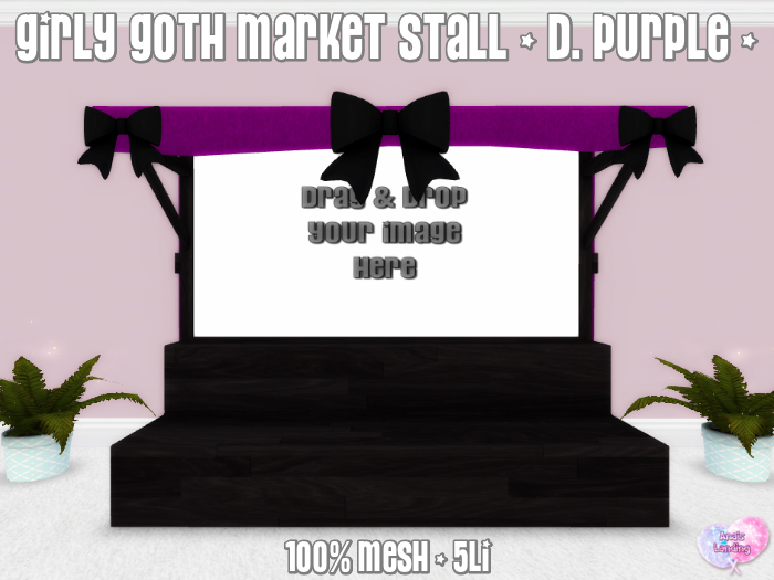 {AL} Girly Goth Market Stall ~ D. Purple (Add To Unpack)