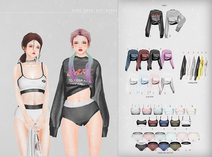 dami, simple inner wear top,3 xs