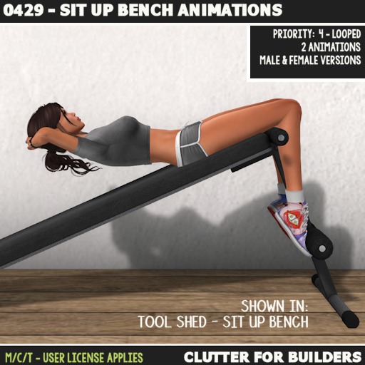 Clutter - 0429 - Sit Up Bench Animations