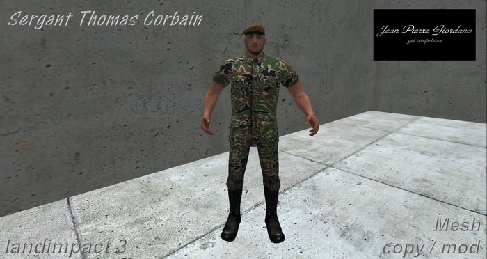 Sergant Thomas Corbain mesh 