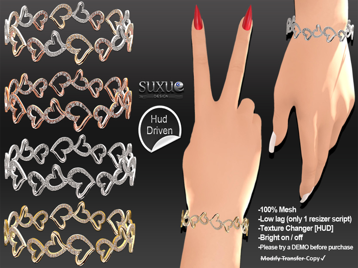 [SuXue Mesh] Bracelet Julyjul With HUD - Resize