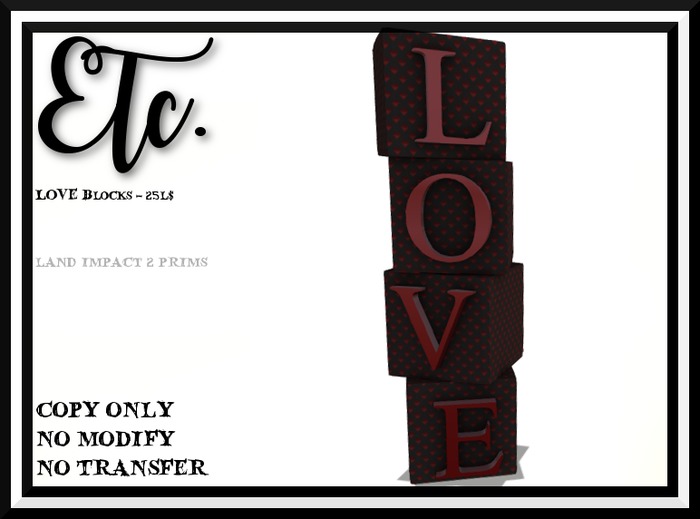 Etc. LOVE Blocks