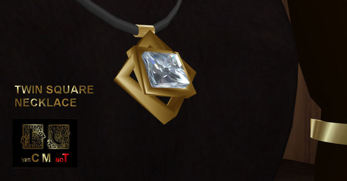 TWIN SQUARE NECKLACE