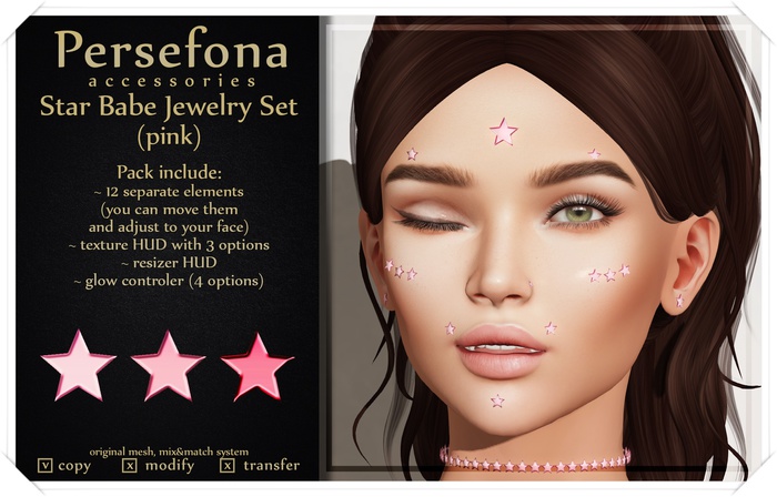Persefona Star Babe Jewelry Set (pink)