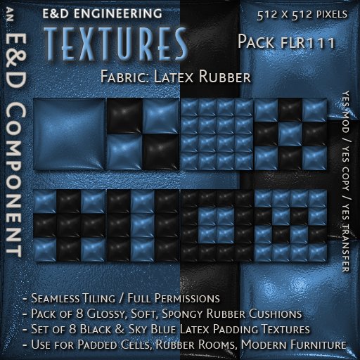 [FLR111] 8 Aqua Latex Textures Aqua PVC Textures Aqua Vinyl Textures Aqua Rubber Cushions by E&D ENGINEERING