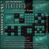 [FLR117] 8 Soft, Spongy Teal Latex Textures Rubber Textures Rubber Cushions from E&D ENGINEERING
