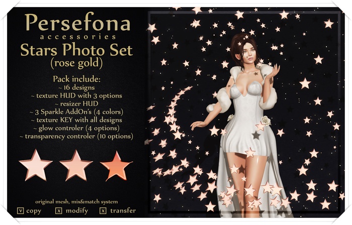 Persefona Stars Photo Set (rose gold)