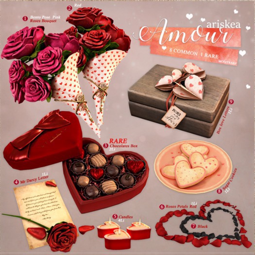 Ariskea[amour]. Floor Petals Black