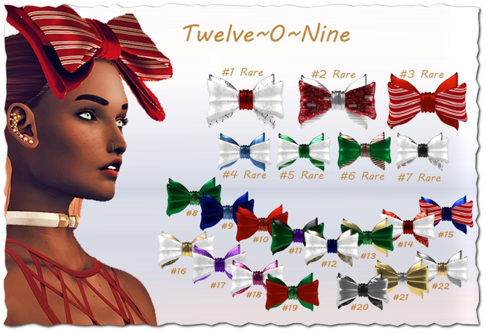 #4 {1209} Holiday Bow - Frozen - Rare