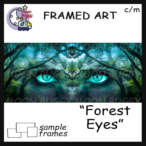 Moon Buggy Framed Science Fiction Fantasy Art Forest Eyes