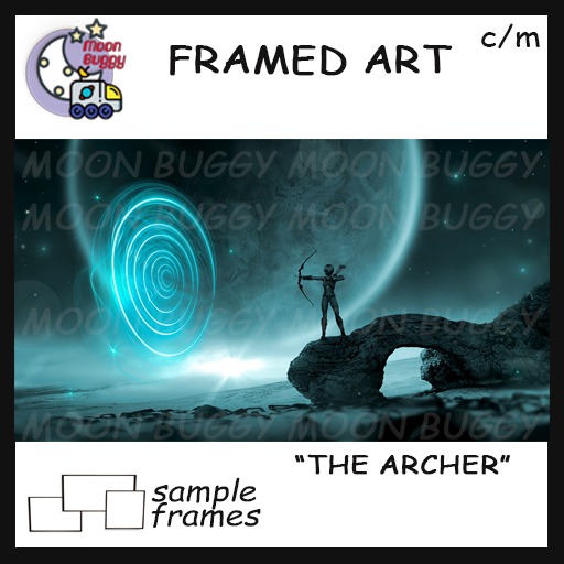 Moon Buggy Framed Science Fiction Fantasy Art Archer