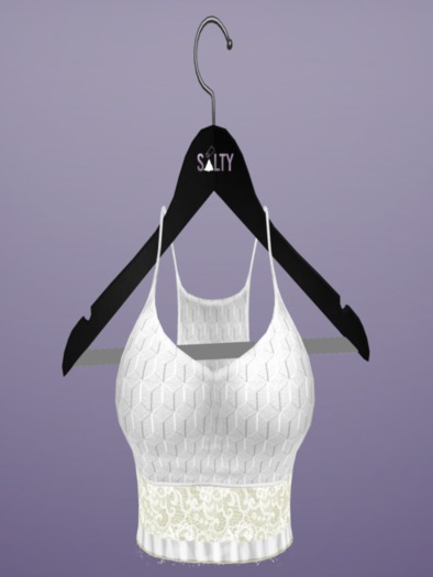 ! SALTY ! Unpacker HUD - Cruel Summer Top White