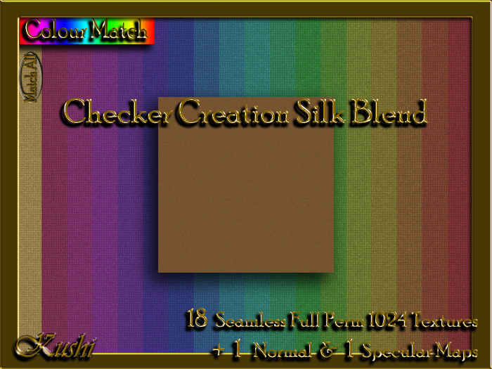 Checker Creation Silk Blend Textures