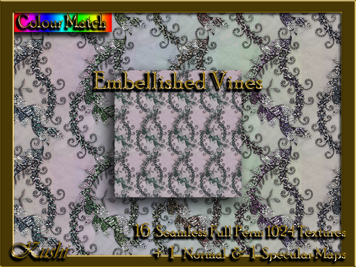 Embellished Vines Textures
