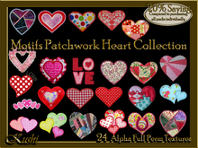 Motifs Patchwork Heart Collection Textures