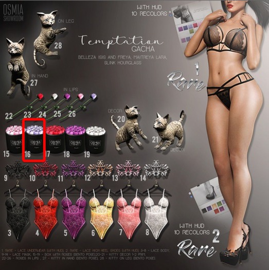 OSMIA - Temptation.Gacha.Rose.Box - Purple (bento)