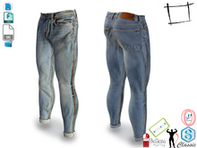Dae Obj FBX Men's Skinny Tight Dirty Jeans Signature Gianni, Gamit, Adin, Jake, Slink