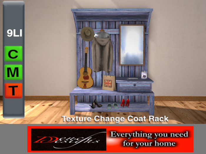 *Dench Designs* Coat Rack (Shabby)