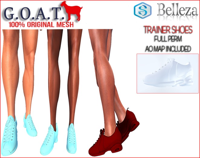 G.O.A.T. PROMO TRAINER SHOES FULL PERM JAKE & GIANNI
