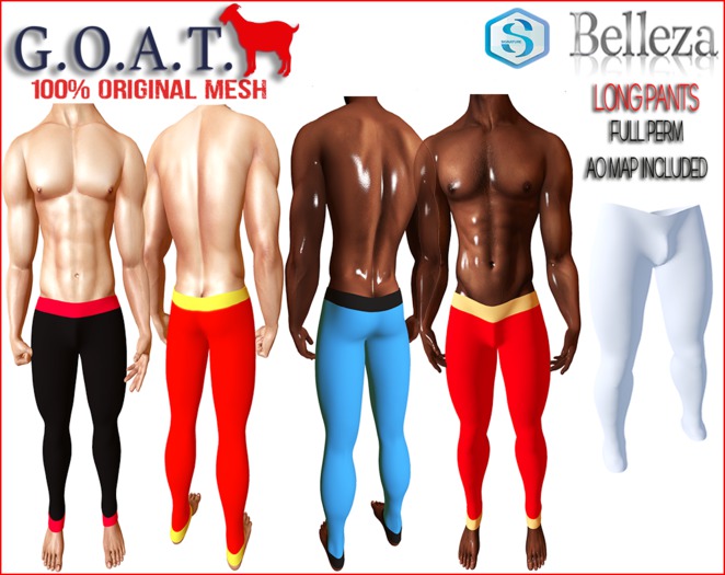 G.O.A.T. JAKE & GIANNI LONG PANTS FULL PERM