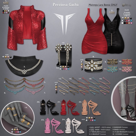 **RE** Preziosa Bracelets - Red - Common