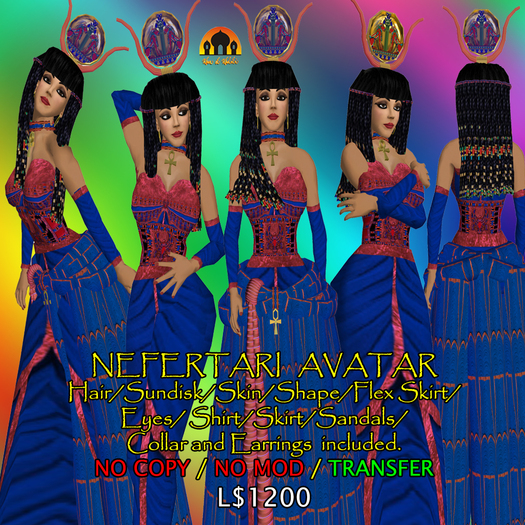 NEFERTARI Egyptian Queen Avatar