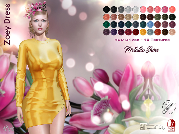 [hh] Zoey Dress METALLIC SHINE PACK