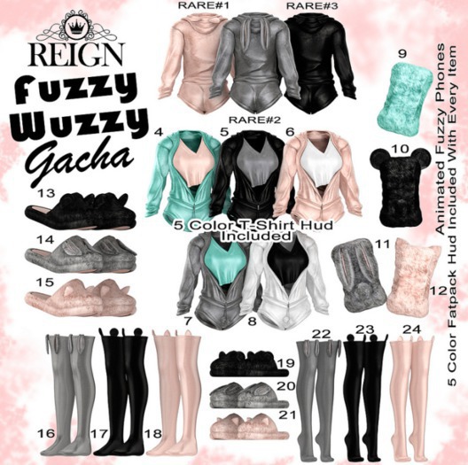REIGN.- FUZZY WUZZY KITTY SOCKS FLAT (MAITREYA)- #18