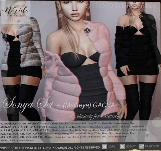 #29~Nerido~ Sonya Earrings-Black