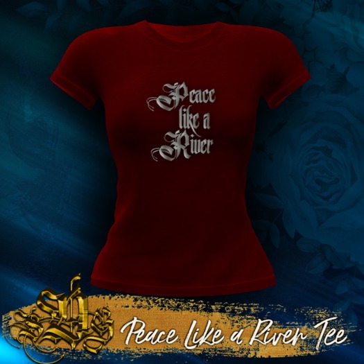 *SDG* Peace Like a River T-Shirt - Red