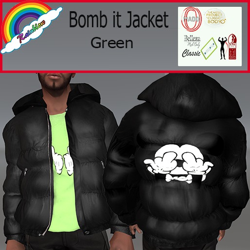 (RBS) Bomb it Jacket With  Green Top - WEAR