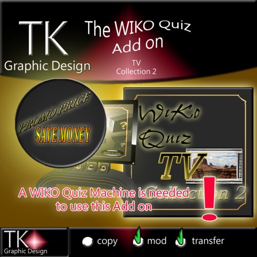 WIKO Multiple choice QUIZ with mega functions - QUIZ ADDON: TV Collection 2