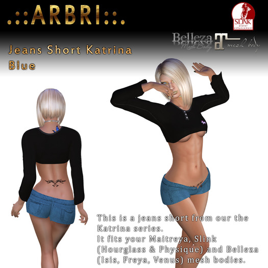 .::Arbri::. Katrina Shorts (normal, blue)