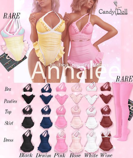 _CandyDoll_ Annalee Dress Black - Maitreya - BOXED