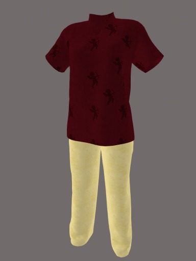 Valentine Cupids Ladies Fitmesh Scrubs