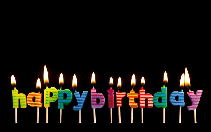 Happy Birthday Candles Banner