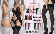 #2 Blueberry - Love Bite - RARE - Lingerie - White - *M*